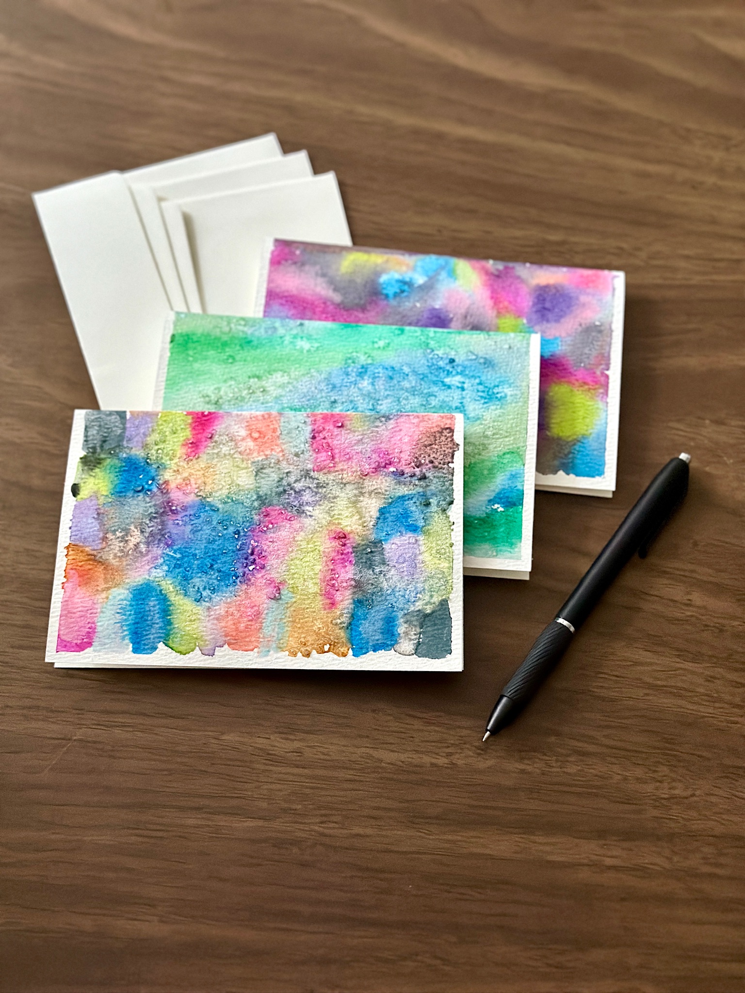 Abstract Watercolor Cards